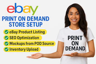 ebay print on demand store setup ebay product listing ebay pod ebay lister SEO