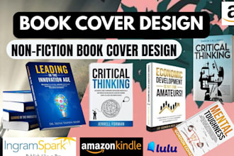 design a high quality nonfiction book cover for KDP or ingramspark