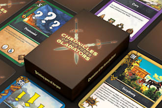 design custom flash card 52 playing game deck design rulebook mockup board game