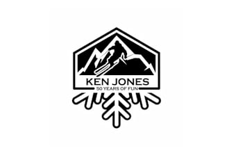 design artwork classic ski shop logo