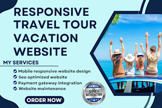 design travel agency website tourism website vacation rental tour agency website