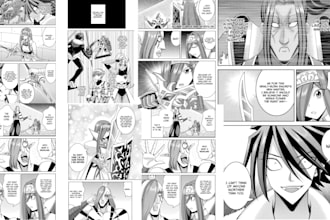 do anime comic in manga style, comic strip, webtoon comic page, nsfw comic art