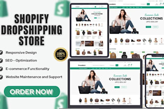 create a high converting shopify dropshipping store for passive income