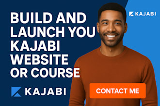 design a kajabi website or sales funnel kajabi site, course, or landing page set