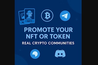 promote your nft crypto or web3 project to active community on discord, telegram