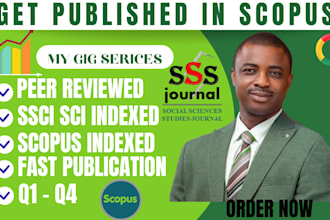 write publish reseach articles in scopus q1, q2, q3, q4 journal within two weeks