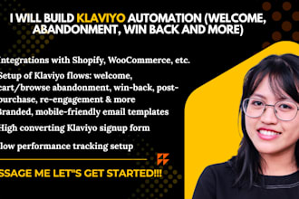 build klaviyo automation welcome abandonment win back and more