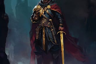 create a d and d character art and dnd art