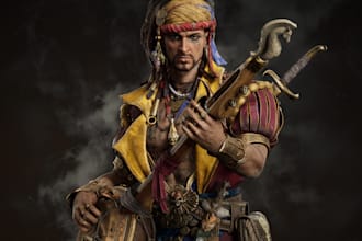 do realistic character modeling for game 3d character modeling 3d rigging in ue5