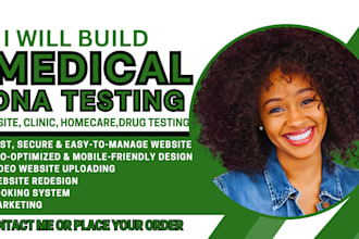 dna testing website medical website homecare website drug testing clinic website