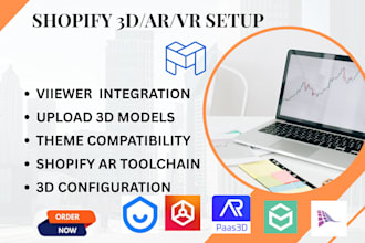 setup shopify 3d ar VR