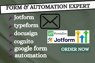 create resposive online form jotform google form template pandadoc automations