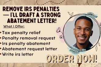 write a penalty abatement letter to remove irs penalties request