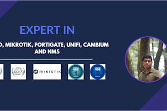 configure cisco, mikrotik, fortigate, unifi, cambium, nms