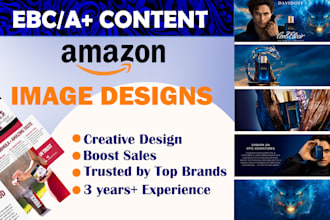 design professional amazon a plus and ebc design, premium infographics