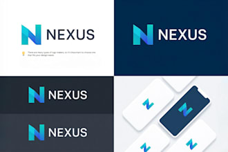 design professional minimalist business logo for saas, app or tech startup