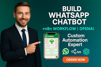 build custom whatsapp chatbot n8n workflow openai automation whatsapp api fix