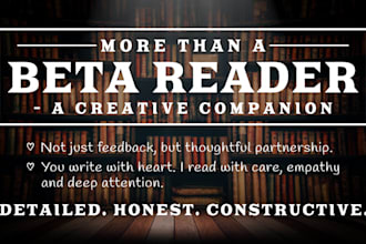 beta read your christian, psychological or short fiction story with care
