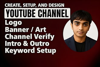 set up and fully optimize youtube channel with logo banner