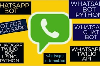 create a whatsapp chatbot using twilio or business API