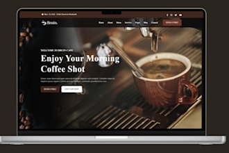 design coffee shopify store coffee website tea coffee mugs dropshipping website