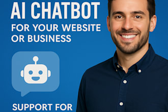 build a customer service ai chatbot for your website or business