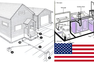 design stormwater drainage plans and pipe network in autocad for city permit