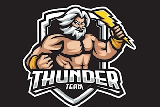 design high quality zeus mascot logo with free source file