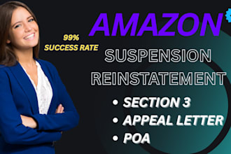 reinstate amazon account fix section 3 suspension appeal letter listing poa