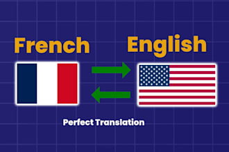 provide manual french to english translations