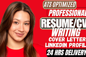 build 24hrs ats resume, sales, tech, nursing, cybersecurity, medical cv writing