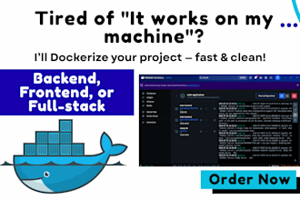 create docker and docker compose files for your project