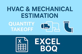 do mechanical hvac cost estimation, quantity takeoff, and material take off