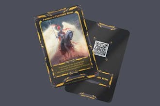draw trading card game art design template ccg custom trading card mockup ttrpg