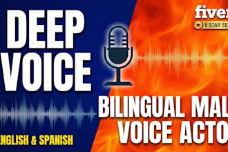 be your professional english or neutral spanish voiceover talent