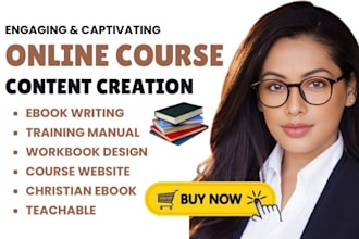 ebook online course content creation course curriculum and training manual