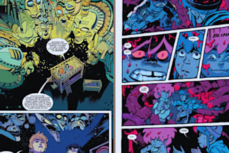 draw horror comic panels creepy manga pages  scary storyboard art