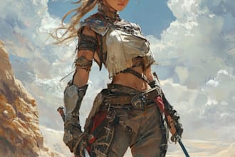 draw character illustration for dnd fanart game art design