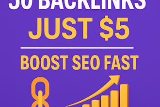 build 50 manual backlinks to improve your google ranking