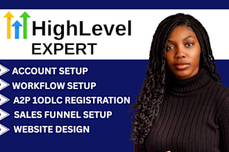 gohghlevel landing page funnel virtual assistant chatbot a2p 10dlc twilio saas