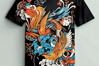 design japanese tshirt, hoodie, sticker, with my retro style
