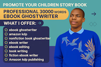 create a 30,000 word nonfiction or fiction ebook for amazon KDP