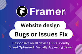 design framer website redesign framer website fix framer website bugs