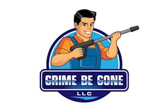 design unique new small cleaning business logo