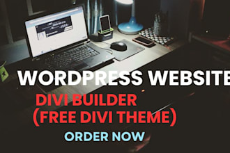 design a clean responsive divi website for your business