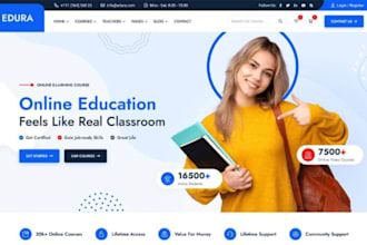 lms education website elearning website online course website education website