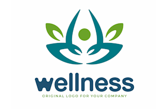 create professional and specially wellness logo design