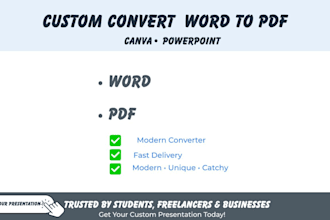 do PDF to word file conversion