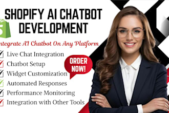 integrate live chat support for your shopify store, setup shopify faq chatbot