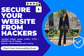 perform a professional website or app security test and bug report